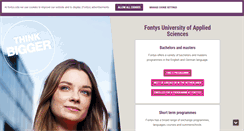 Desktop Screenshot of fontys.edu